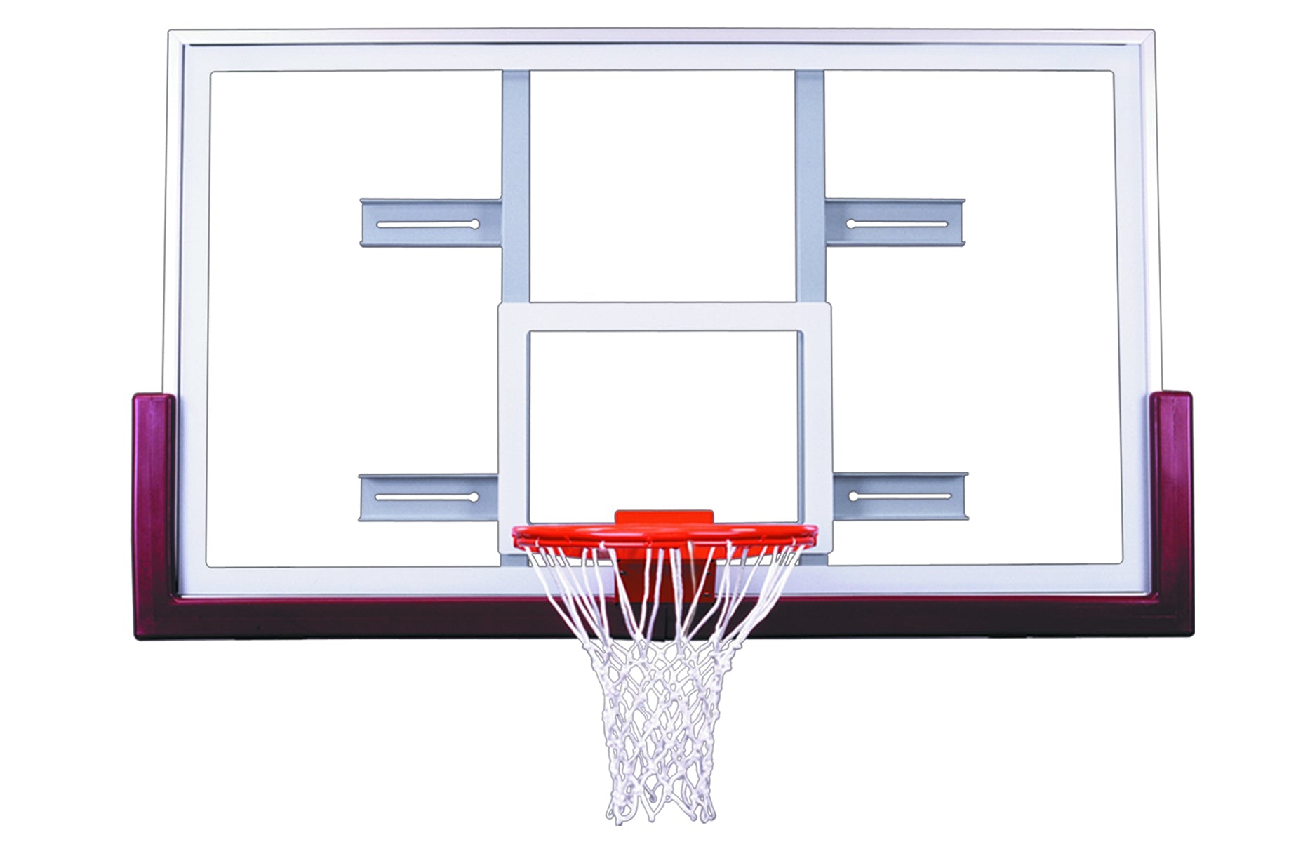 First Team Competitor™ Basketball Backboard Upgrade Package - 42"x72" Tempered Glass