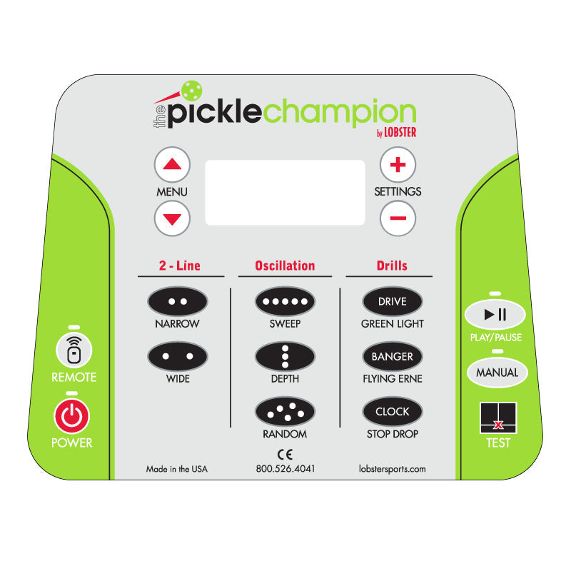 Lobster Sports Control Panel Assembly: The Pickle Champion