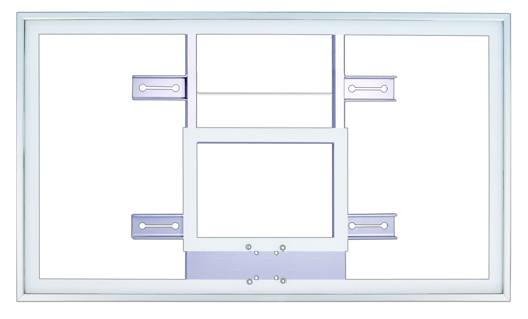 First Team FT222H Gymnasium Acrylic Basketball Backboard - 42" x 72" Acrylic