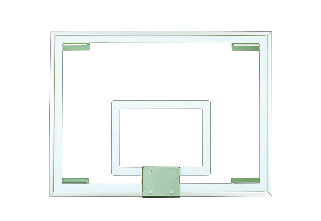 First Team FT231 Gymnasium Glass Basketball Backboard - 40"x54" Tempered Glass
