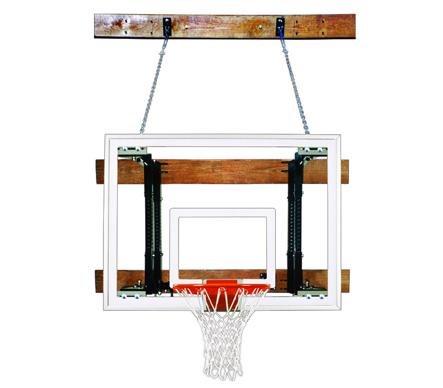 First Team FoldaMount46 Maverick Wall Mounted Basketball Goal - 40"x54" Tempered Glass