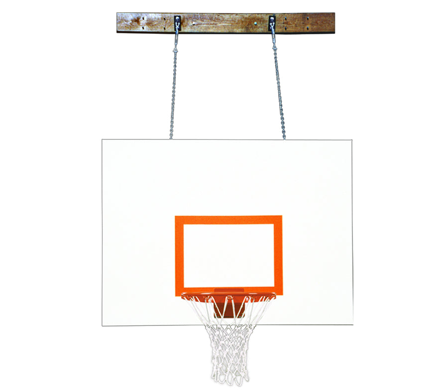 First Team FoldaMount68 Aggressor Folding Wall Mounted Basketball Goal - 42" x 60" Steel