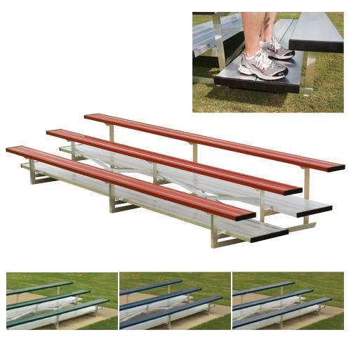 Athletic Connection Preferred Stationary Aluminum Bleachers with Color