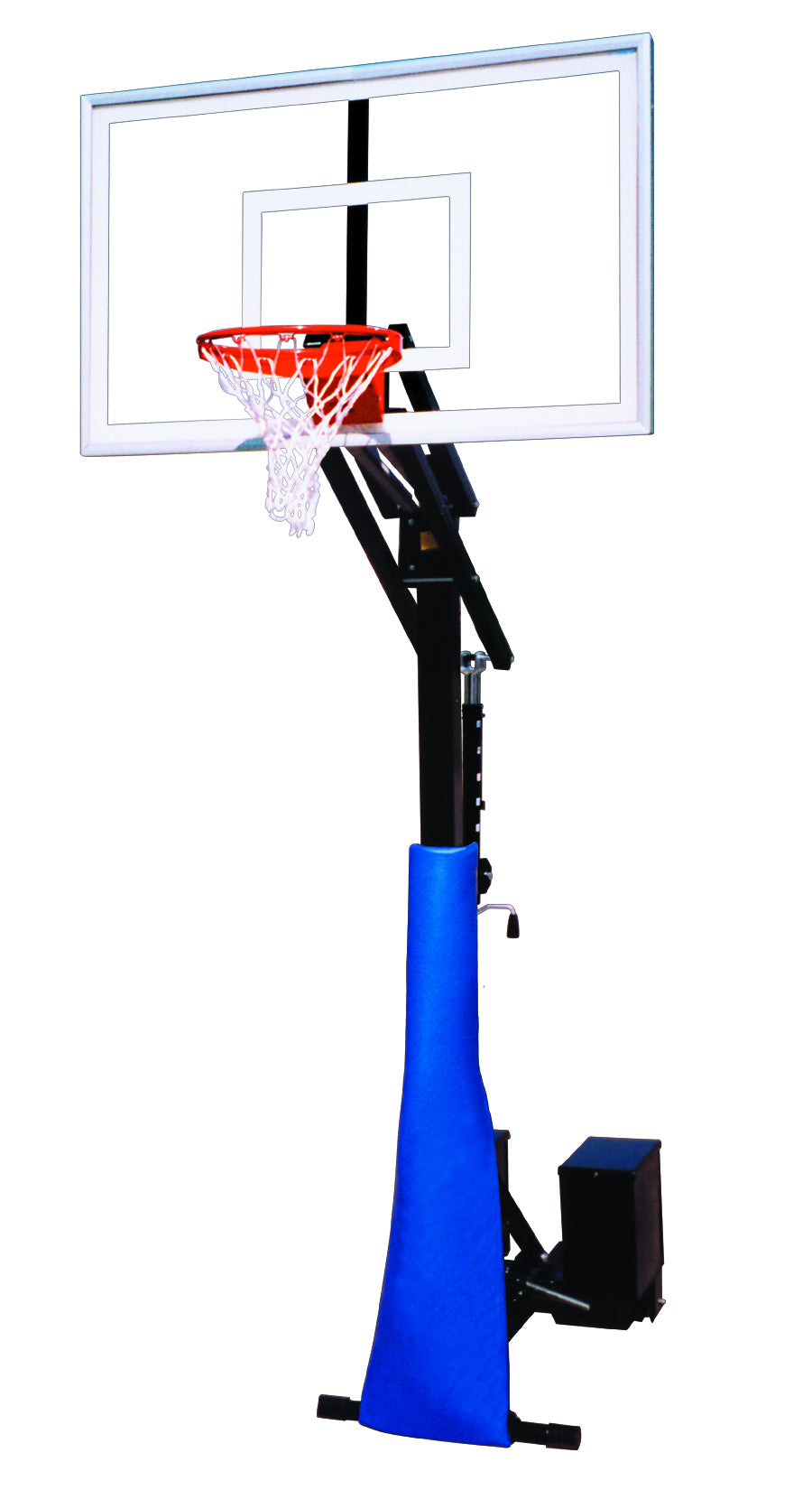 First Team RollaJam Nitro Portable Basketball Goal - 36"x60" Tempered Glass