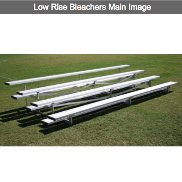 Athletic Connection 4 Row Low Rise Aluminum Bleachers
