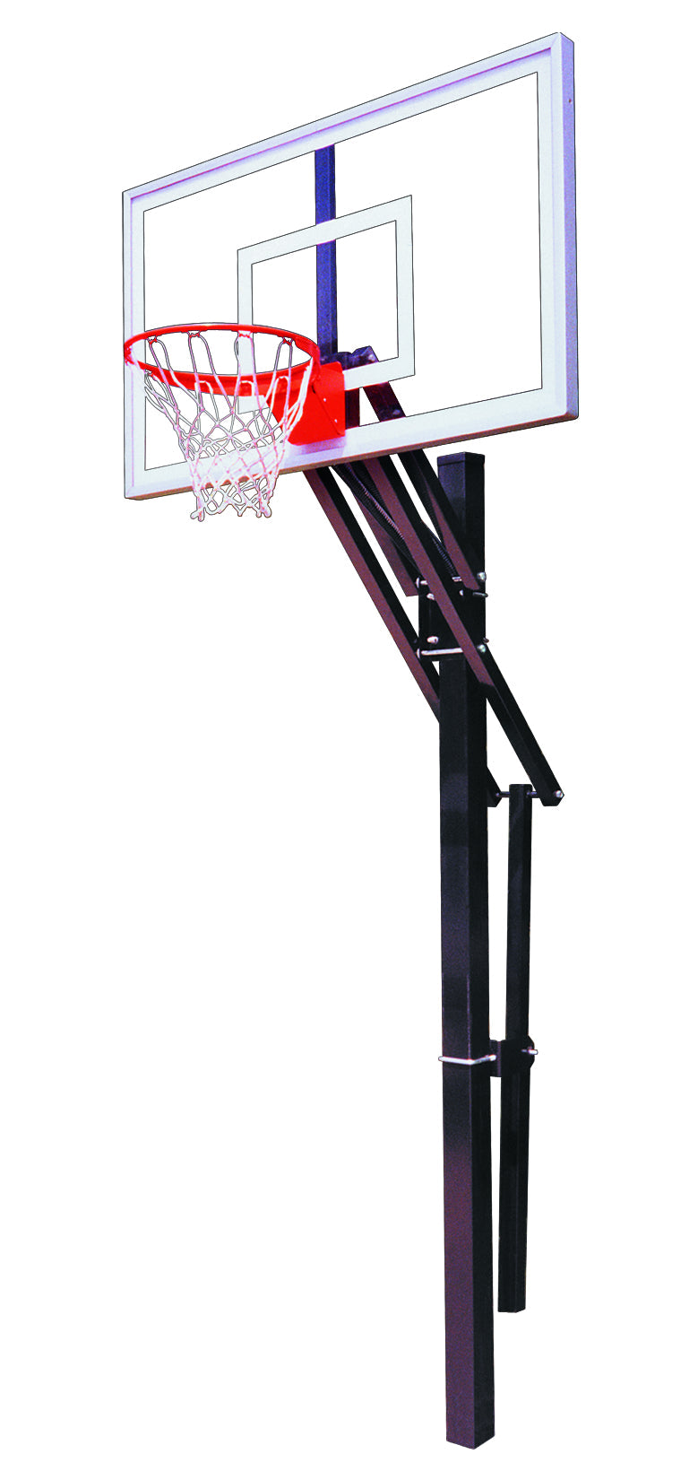 First Team Slam Nitro In Ground Basketball Goal - 36"x60" Tempered Glass