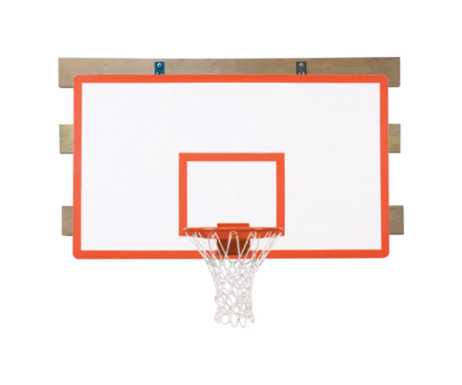 First Team SuperMount01 Performance Wall Mounted Basketball Goals - 42"x72" Fiberglass