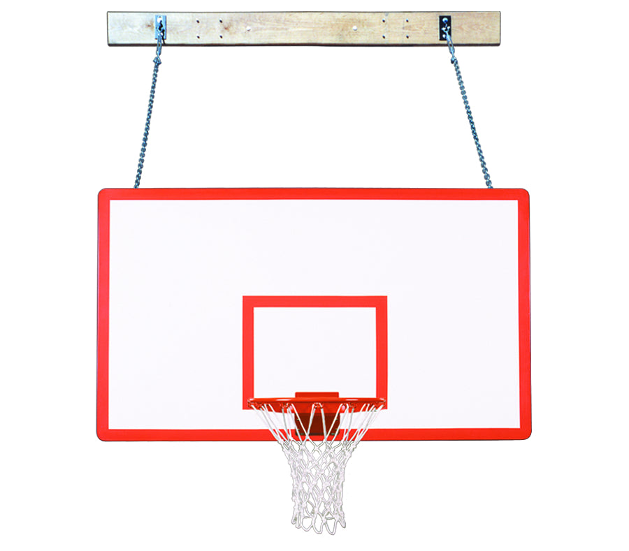 First Team SuperMount23 Performance Wall Mounted Basketball Goals - 42"x72" Fiberglass