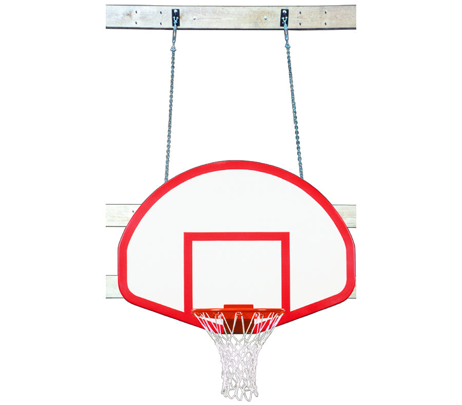 First Team SuperMount23 Rebound Wall Mounted Basketball Goals - 39"x54" Fiberglass