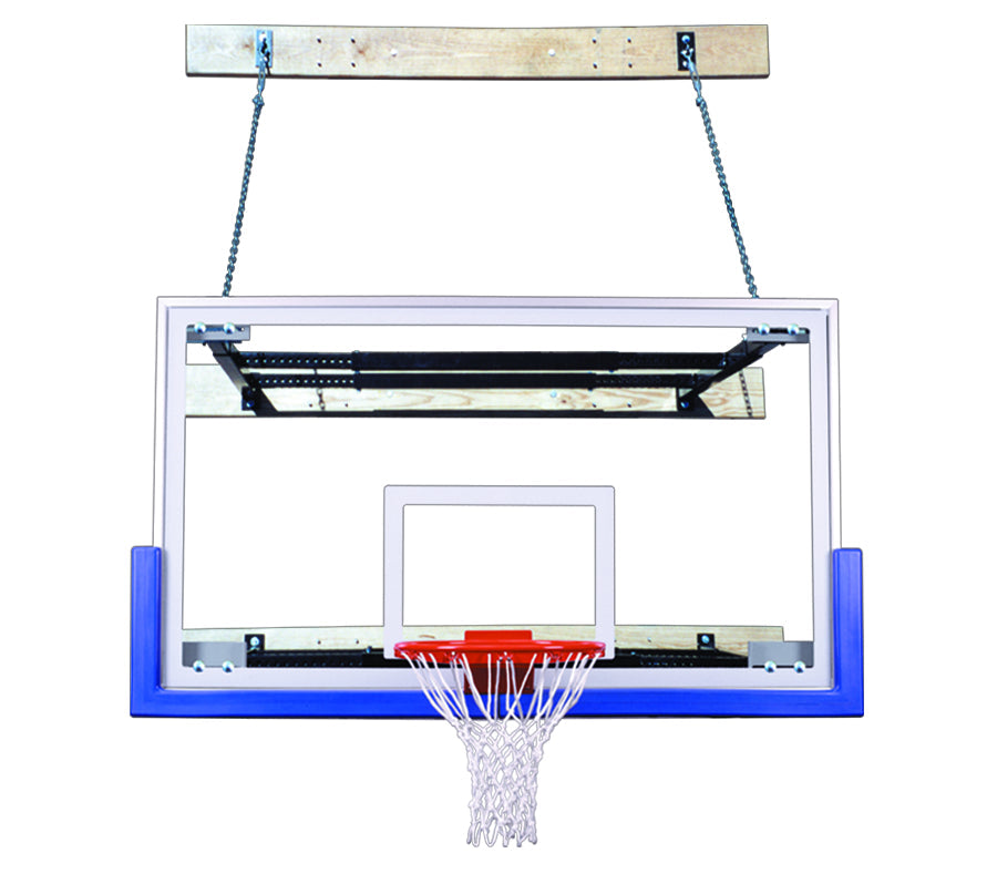 First Team SuperMount23 Triumph Wall Mounted Basketball Goals - 42"x72" Tempered Glass
