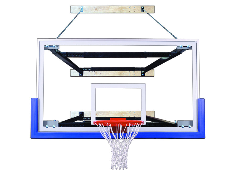 First Team SuperMount82 Triumph Wall Mounted Basketball Goal - 42"x72" Tempered Glass