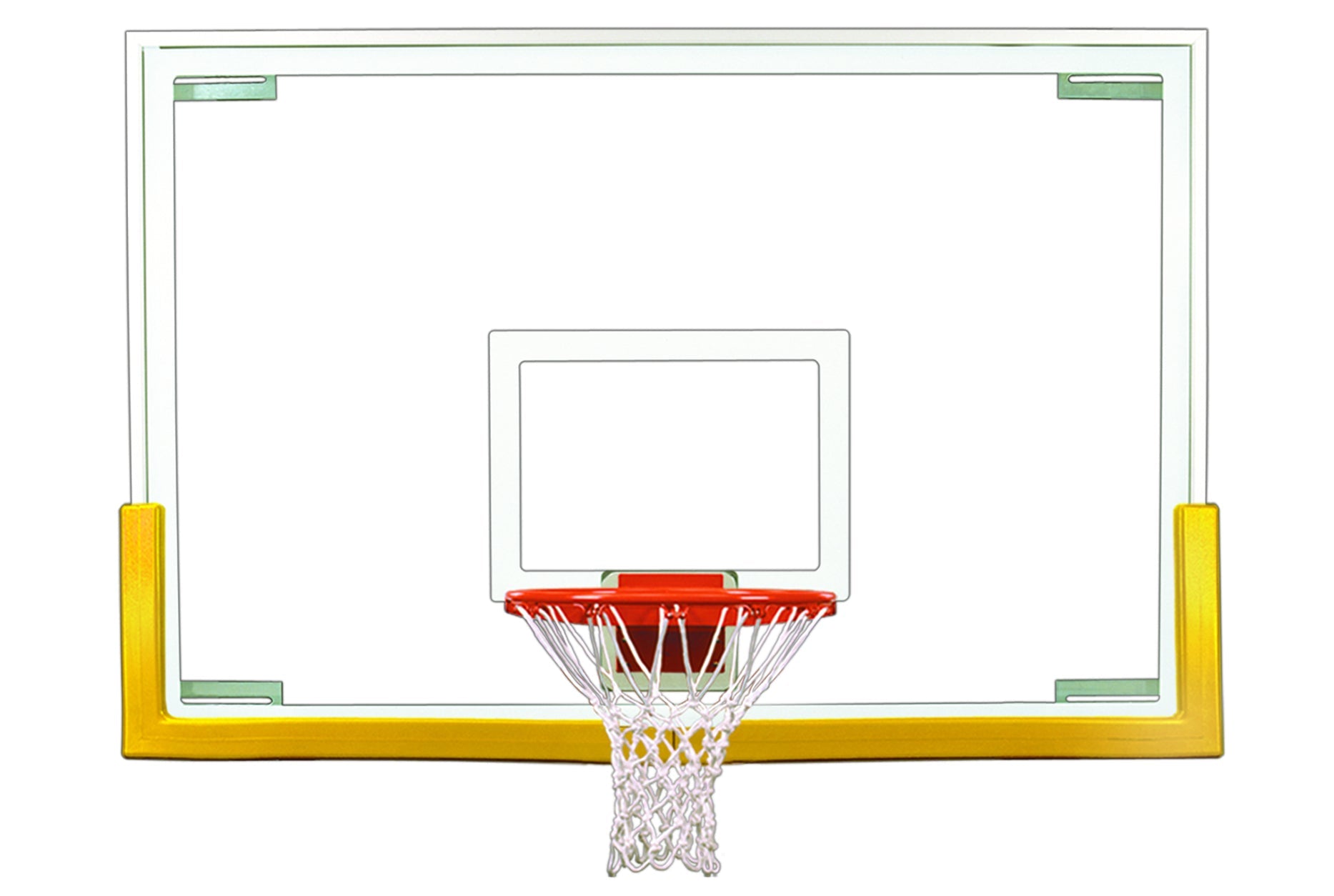First Team Tradition™ Basketball Backboard Upgrade Package - 48"x72" Tempered Glass