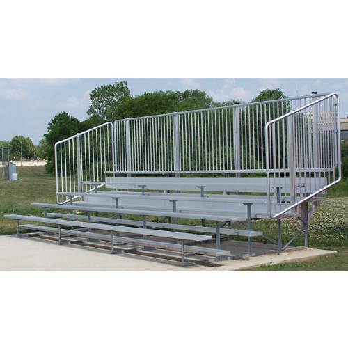 Athletic Connection VIP Series Bleachers with Vertical Picket Railing