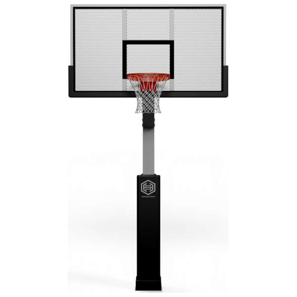 Dominator Pro 72" Aluminum Shatter-Proof Backboard Adjustable Hoop