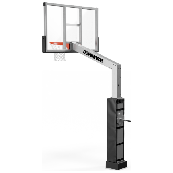 Dominator 72" Glass Backboard Adjustable Hoop 724