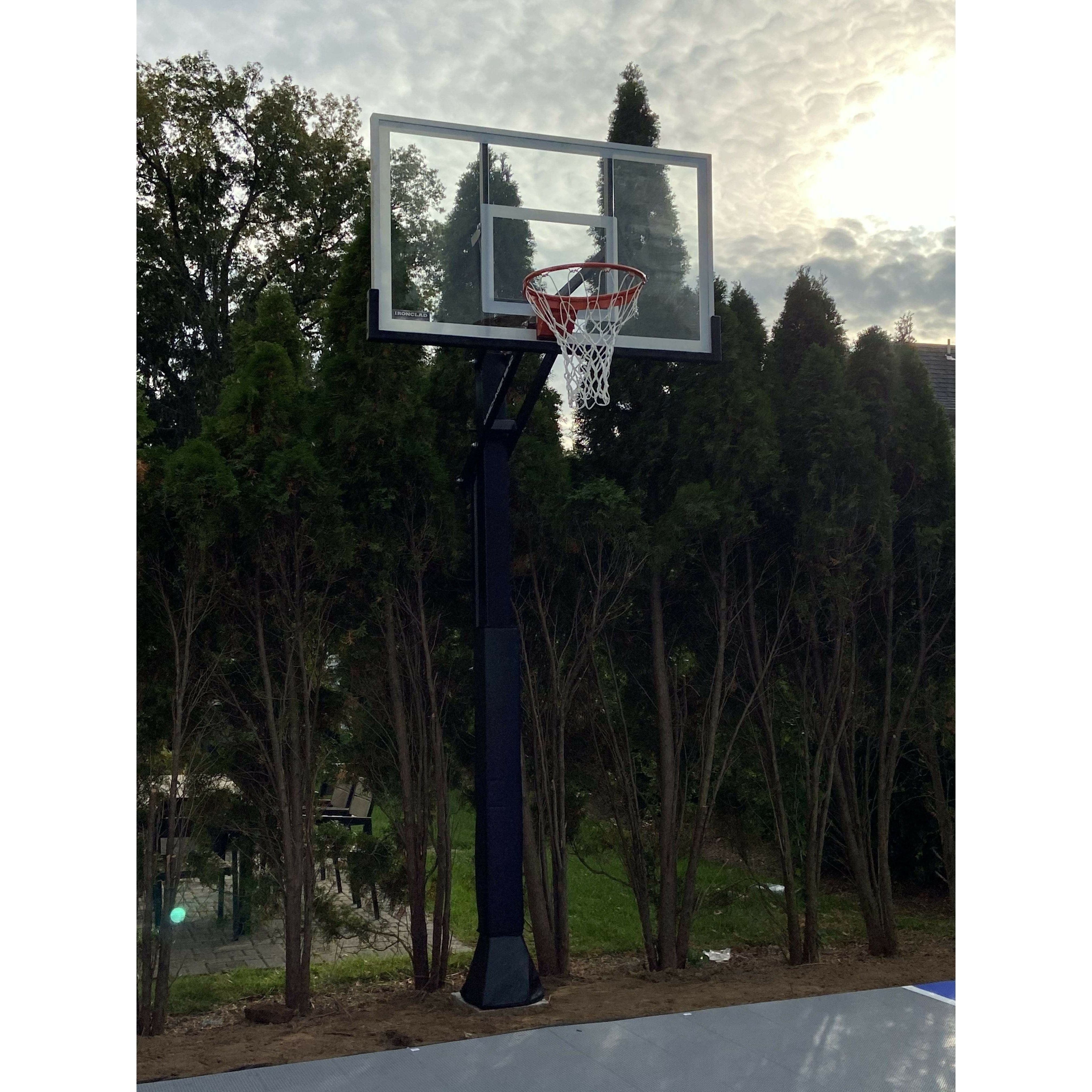 Ironclad GameChanger 36"x60" Adjustable In-Ground Basketball Hoop GC55-LG