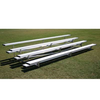 Athletic Connection Four Rows Low Rise Aluminum Bleachers