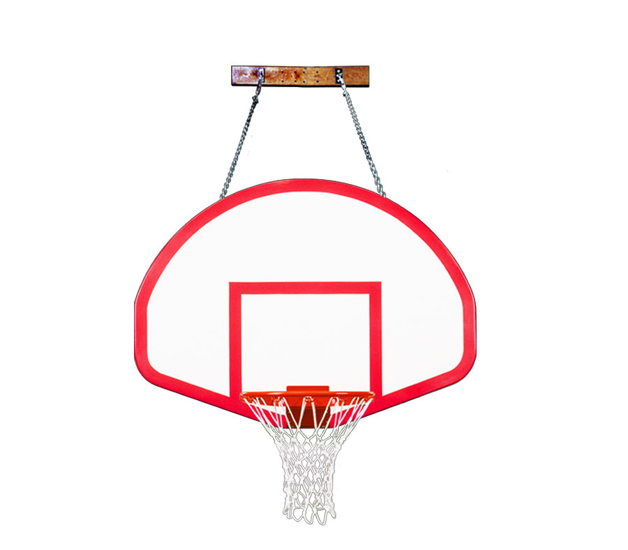 First Team FoldaMount82 Rebound Wall Mounted Basketball Goal - 39"x54" Fiberglass