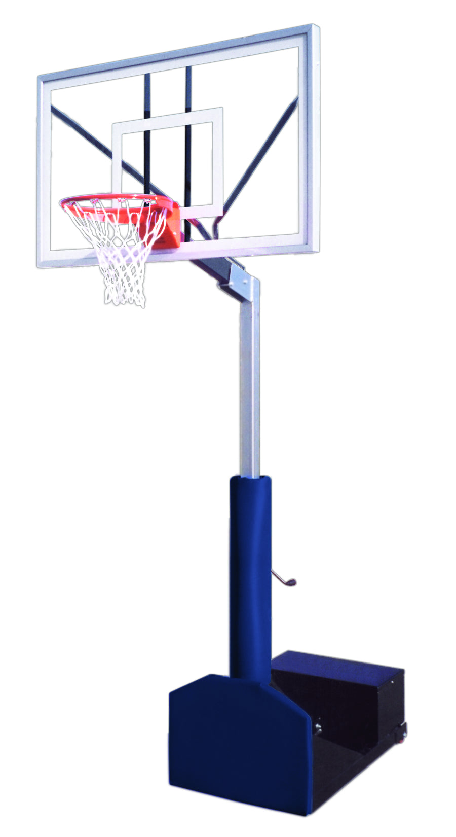 First Team Rampage Nitro Portable Basketball Goal - 36"x60" Tempered Glass