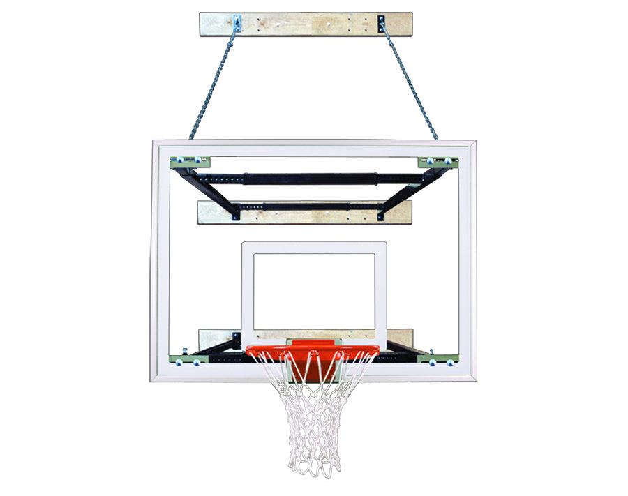 First Team SuperMount68 Maverick Wall Mounted Basketball Goal - 40"x54" Tempered Glass