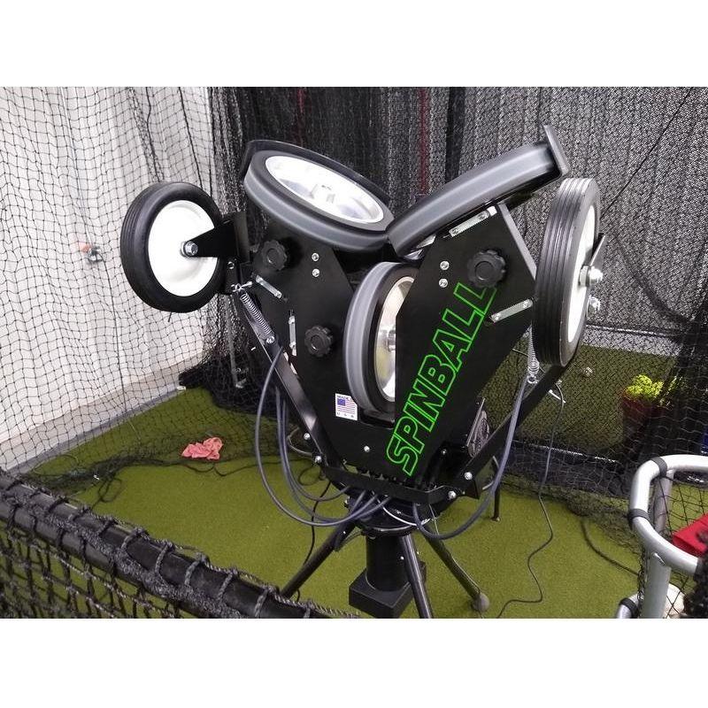 Spinball iPitch Smart Baseball & BB-XL 3 Wheel Pitching Machine IPC3