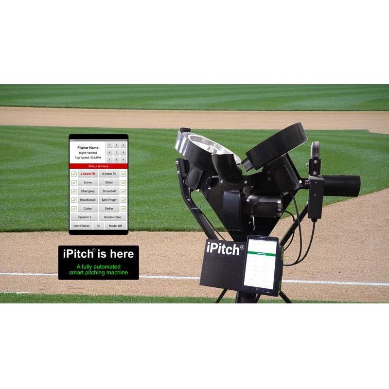 Spinball iPitch Smart Baseball & BB-XL 3 Wheel Pitching Machine IPC3