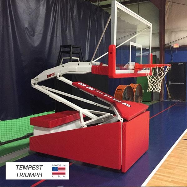 First Team Tempest Triumph Basketball Goal Systems - 42"x72" Tempered Glass