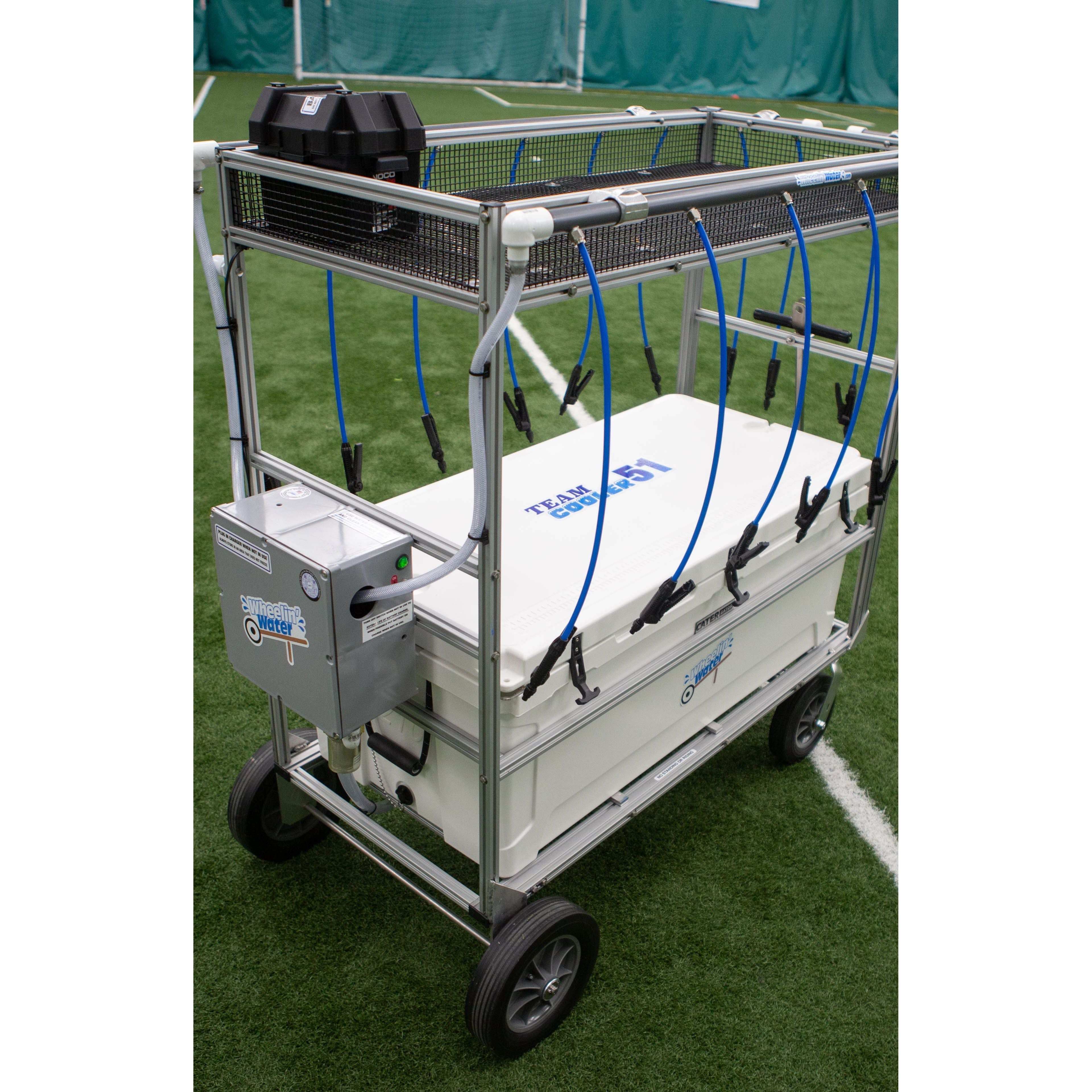 Wheelin Water WTM51-16 Team Cooler 51  (51 GALLON COOLER) Water Hydration Cart
